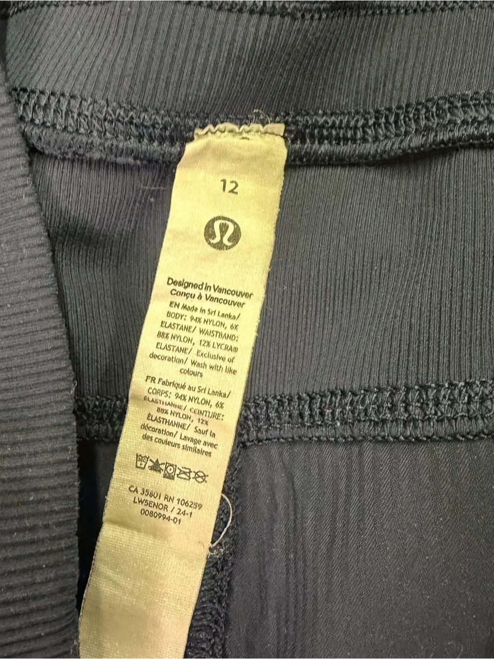 lululemon athletica true Navy Dance Studio Straight-Leg size 12